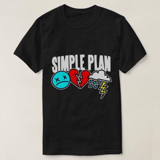Best Simple Plan Band Logo, Genge Rock Favorit Ess T-Shirt (Design vorne)