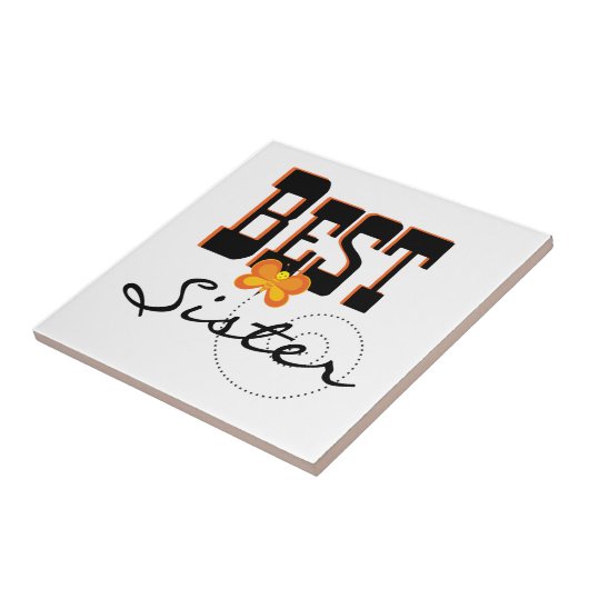 Best Sister Butterfly Geschenke Fliese (Seite)
