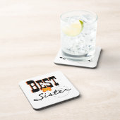 Best Sister Butterfly Geschenke Getränkeuntersetzer (Rechte Seite)