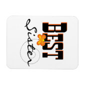 Best Sister Butterfly Geschenke Magnet (Horizontal)