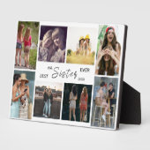 Best Sister Ever – 8 Photo Collage Plaque Fotoplatte (Seite)