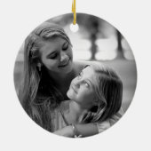 Best Sister Ever Christmas Cranberry Wreath Keramik Ornament (Hinten)