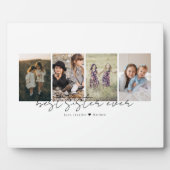 Best Sister Ever Modern Script 4 Photos Collage Fotoplatte (Vorderseite)