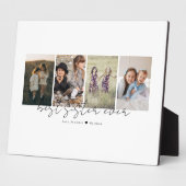 Best Sister Ever Modern Script 4 Photos Collage Fotoplatte (Seite)