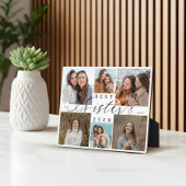 Best Sister Ever Script Photo Collage Keepsake Fotoplatte