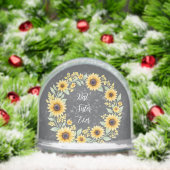 Best Sister Ever Sunflower Wreath Thoughtful Gift Schneekugeln (Weihnachten)