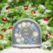 Best Sister Ever Tulip Wreath Thoughtful Gift Schneekugeln (Weihnachten)