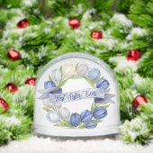 Best Sister Ever Tulip Wreath Thoughtful Gift Schneekugeln (Weihnachten)