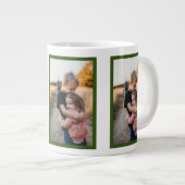 'Best Sister Ever'Yellow Green modern illustrativ Jumbo-Tasse (Vorderseite Rechts)