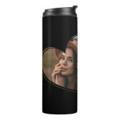 Best Sister Foto Elegante Moderne Kunst, Dichtung  Thermosbecher (Nach links gedreht)