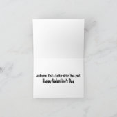 Best Sister Funny Valentine Feiertagskarte (Innenseite)