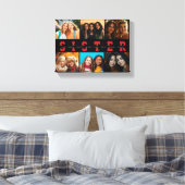 Best Sister Script Collage Foto & Names Leinwanddruck (Insitu (Schlafzimmer))