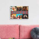 Best Sister Script Collage Foto & Names Leinwanddruck (Insitu (Wohnzimmer))