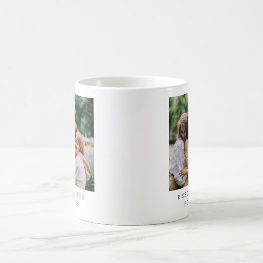 Best Sisters Forever Custom Photo Personalized  Kaffeetasse (Mittel)