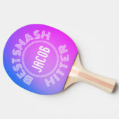 BEST SMASH HITTER Gradient Einfaches Design Tischtennis Schläger (Seitenansicht)