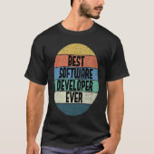 Best Software Developer je Coding Coder Engineer T-Shirt (Vorderseite)