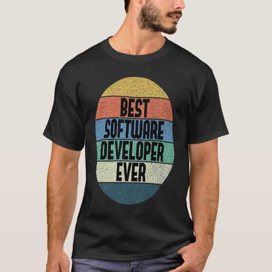 Best Software Developer je Coding Coder Engineer T-Shirt (Vorderseite)