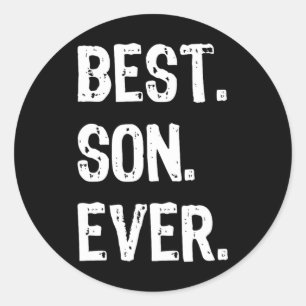 Best Son Ever Funny Family Cool Runder Aufkleber