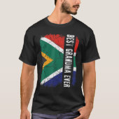 Best South African Grandma Ever Africa Flag Mother T-Shirt (Vorderseite)