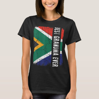 Best South African Oma je Africa Flag Mother T-Shirt