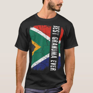 Best South African Oma je Africa Flag Mother T-Shirt