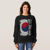 Best South Korean Dad Ever South Korea Flag Father Sweatshirt (Vorne ganz)