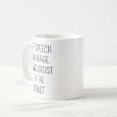 Best Speech Language Pathologist/Speech Therapist Kaffeetasse (Vorderseite Links)