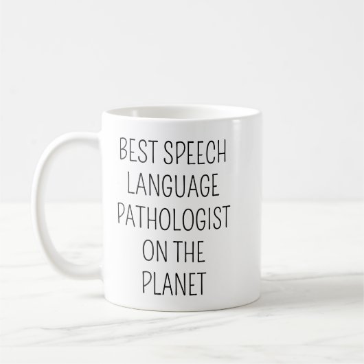 Best Speech Language Pathologist/Speech Therapist Kaffeetasse (Links)