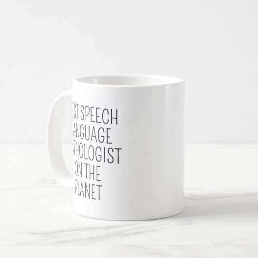 Best Speech Language Pathologist/Speech Therapist  Kaffeetasse (Vorderseite Links)