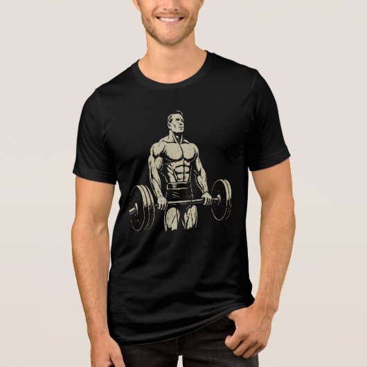BEST SPORT GYM BLACK Tri-Blend SHIRT (Vorderseite)