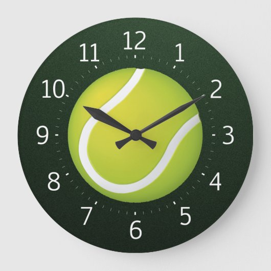 Best Sport | Time For Tennis Große Wanduhr (Vorderseite)