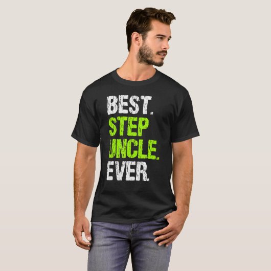 Best Step Uncle Ever Cool StepUncle T-Shirt (Vorne ganz)