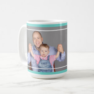 Best Step Vater Happy Vatertag Foto Grün Kaffeetasse