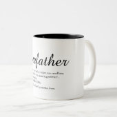 Best Stepfather, Stepdad je Definition Skript Zweifarbige Tasse (VorderseiteRechts)