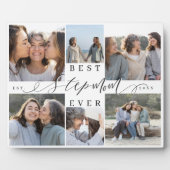 Best Stepmom Ever Personalized Photo Collage Gift Fotoplatte (Vorderseite)