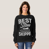Best Stone Skipper  Flat Stone Skipping Technique  Sweatshirt (Vorne ganz)