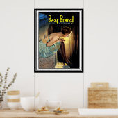 Best Strumpfs Werbung Art Deco Druck Poster (Küche)