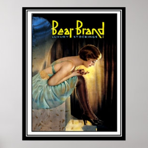 Best Strumpfs Werbung Art Deco Druck Poster