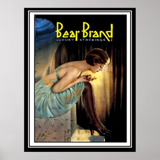 Best Strumpfs Werbung Art Deco Druck Poster (Vorne)