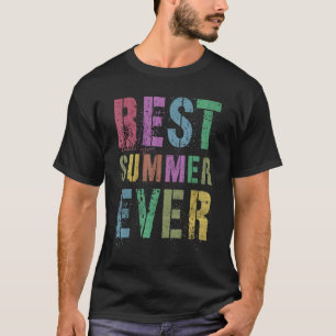 Best Summer Ever Camp Letzter Urlaubstag Unterschr T-Shirt