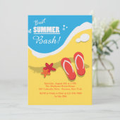 Best Summer Party Einladungen (Stehend Vorderseite)