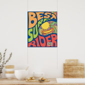 Best Surf-Ever-Poster Poster (Küche)