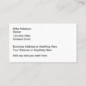 Best Swimming Pool Service Business Cards Visitenkarte (Rückseite)