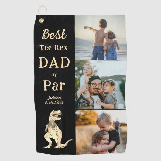 Best T-Shirt Rex Vater by Par 3 Foto Fantastisch Golfhandtuch (Vorderseite)