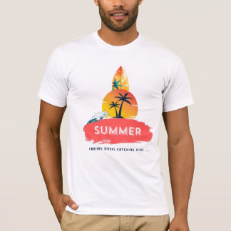 Best T - Shirt Sommervibes Chasing Waves T-Shirt