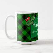 Best Tante Ever Classic Kariert Holly Beeren Kaffeetasse (Links)