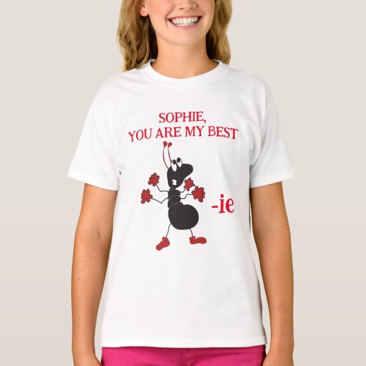 Best Tante Niedlich Ant Funny Insect Bugs Red Blac T-Shirt (Vorderseite)