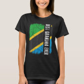 Best Tanzanian Grandma Ever Tanzania Flag Mother's T-Shirt (Vorderseite)