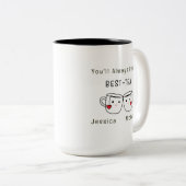 Best-Tea-Personalisiert-Freundschaft Zweifarbige Tasse (VorderseiteRechts)