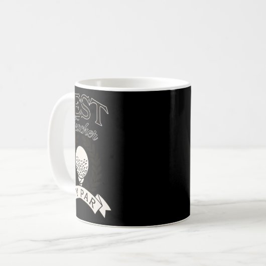 Best Teacher By Par Funny Golf Golfer Kaffeetasse (Vorderseite Links)